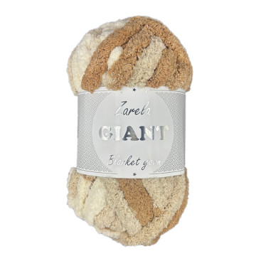 Zarela GIANT Blanket Yarn 200g - 08 Brown Mix