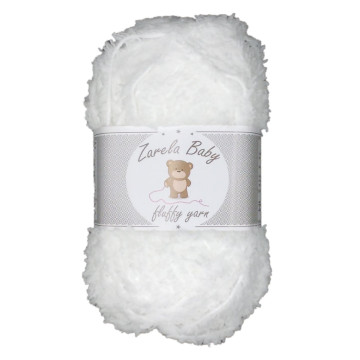 Zarela Baby Fluffy Wool 25g 01 White