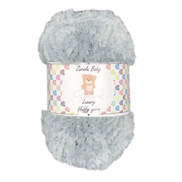 Zarela Baby Luxury Fluffy Yarn 10 Grey