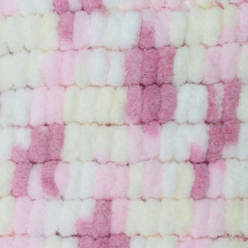 Zarela Baby Pom Pom Yarn 200g - 25 White-Cream-Pink-Rose