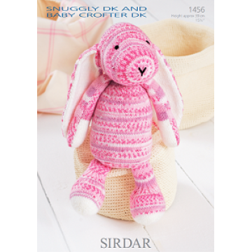 Sirdar Snuggly and Baby Crofter DK 1456 Bunny Downloadable Knitting Pattern