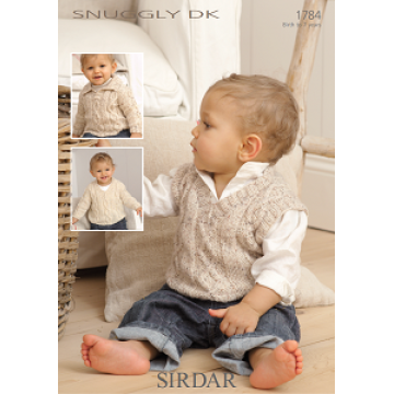 Sirdar Snuggly DK 1784 Sweaters and Tank top 0-7 years Downloadable Knitting Pattern
