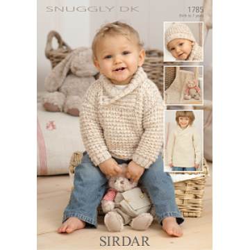 Sirdar Snuggly DK 1785 Sweater, Hat and Blanket 0-7 years Downloadable Knitting Pattern