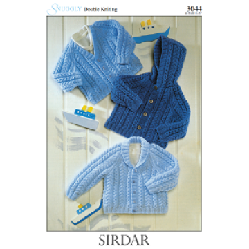 Sirdar DK 3044 Jacket Downloadable Knitting Pattern