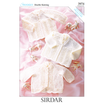 Sirdar DK 3974 Matinee Coats 0-12 months Downloadable Knitting Pattern