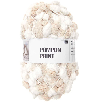 Rico Creative POMPON - 046 Beige-White