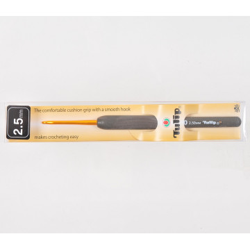Tulip ETIMO Cushion Grip Aluminium Gold Crochet Hook (2.5mm) Tulip ETIMO Cushion Grip Aluminium Gold Crochet Hook (2.5mm)