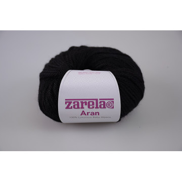 Zarela Aran Super Soft 100% Luxurious Baby Alpaca Yarn - Black