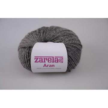 Zarela Aran Super Soft 100% Luxurious Baby Alpaca Yarn - Dark Grey