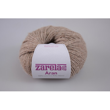 Zarela Aran Super Soft 100% Luxurious Baby Alpaca Yarn - Light Brown