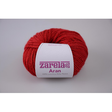 Zarela Aran Super Soft 100% Luxurious Baby Alpaca Yarn - Wine Red